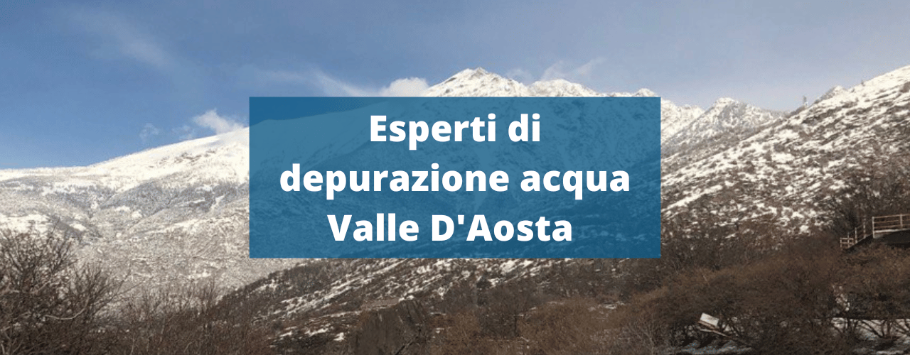 Depurazione acqua in valle d'aosta