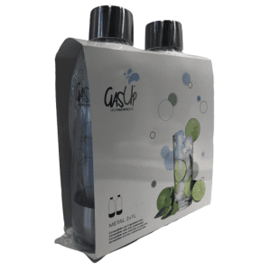 Set di 2 Bottiglie Gas-Up da 1 Lt. per gasatore Iron